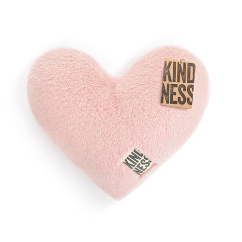 Sharing Kindness Pink Rose Weighted Heart Pillow 11.5" x 10" slide 