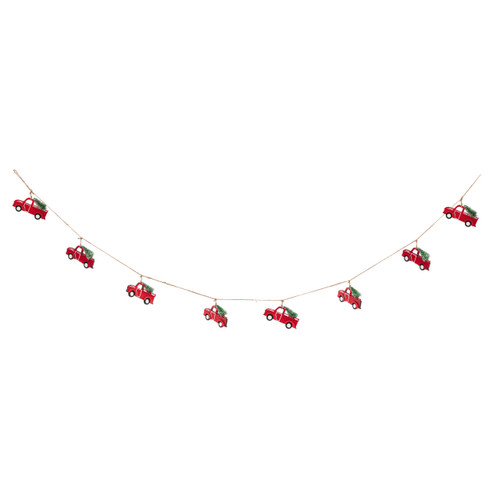 Red Wooden Truck Garland slide 