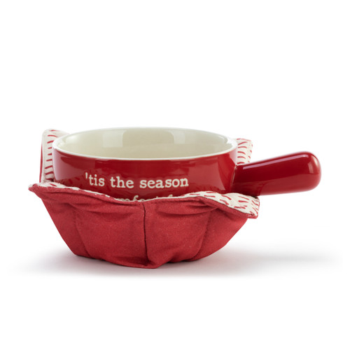 'Tis The Season Soup Crock and Bowl Cozy slide 