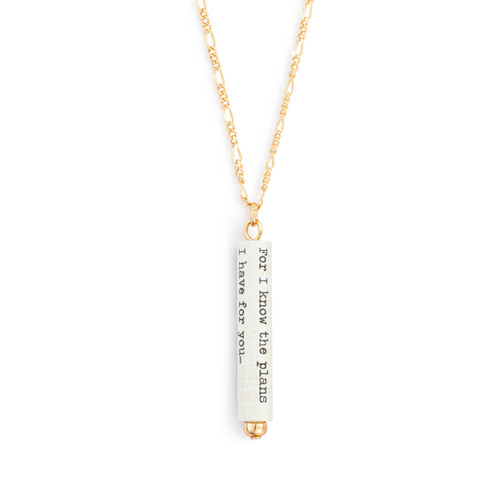 Hope and a Future Quote Necklace slide 