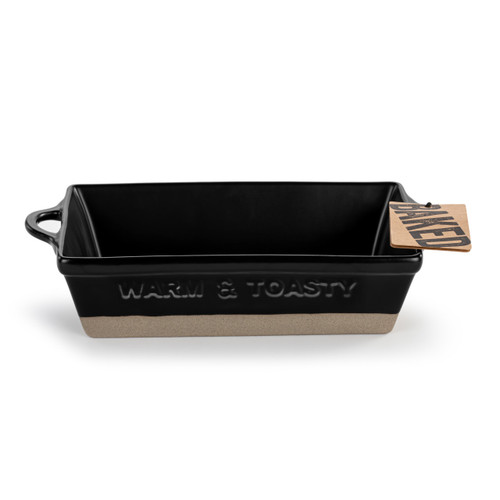 Black Gather 'Round Loaf Dish slide 