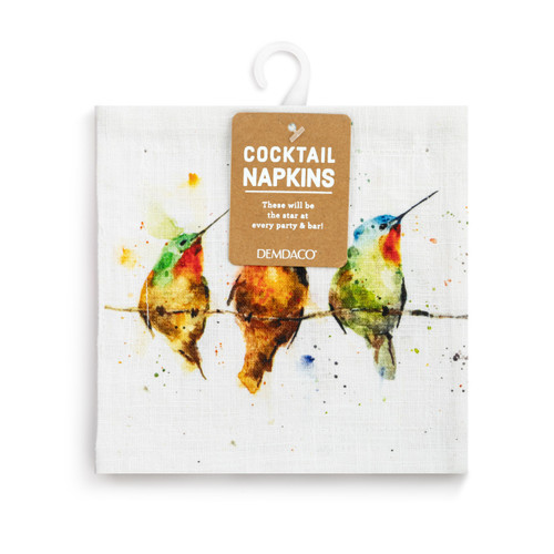 Hummers on a Wire Fabric Cocktail Napkins slide 