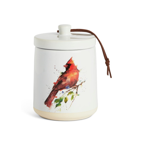 Spring Cardinal Candle with Lid slide 