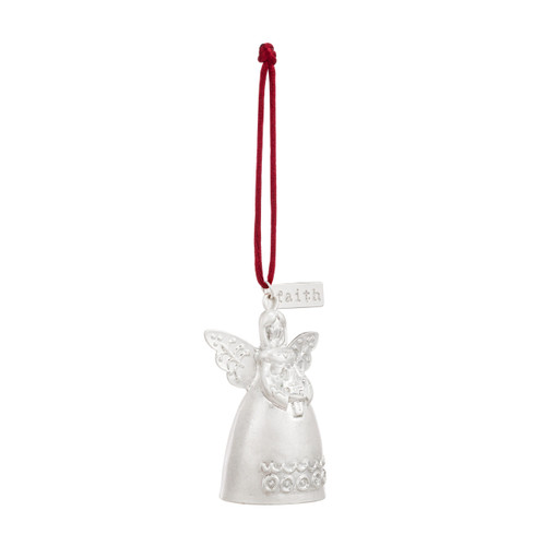 Mini Bell Angel Ornament - Faith slide 