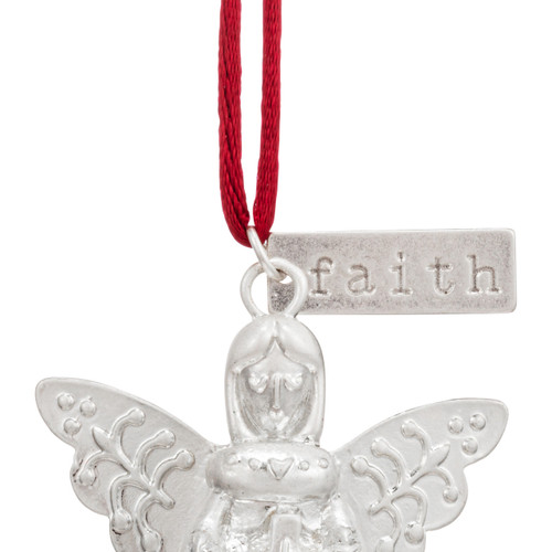 Mini Bell Angel Ornament - Faith slide 