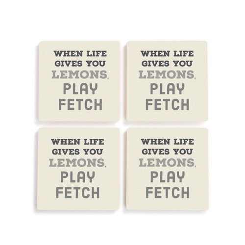 Play Fetch Coasters - Set of 4 slide 