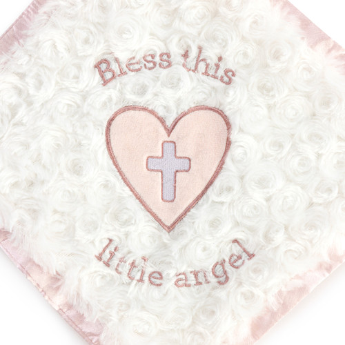 Guardian Angel Bear Blankie-Pink slide 