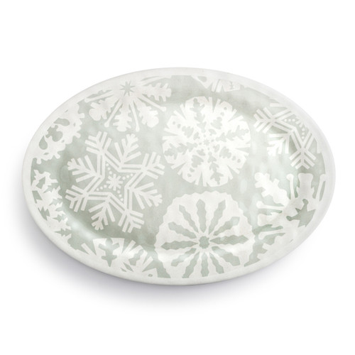 Snowflake Large Melamine Oval Platter slide