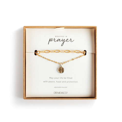 Wrapped in Prayer Layer Bracelet - Gold slide 