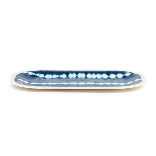Indigo Coastal Med Melamine Rect Platter slide 