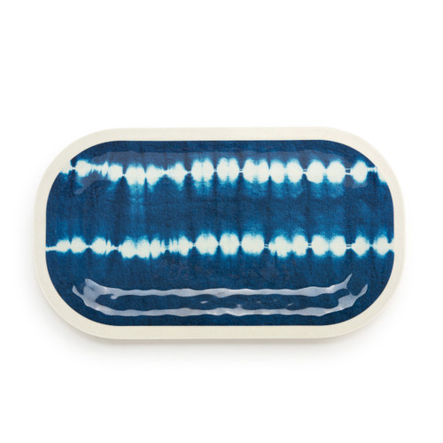 Indigo Coastal Med Melamine Rect Platter slide 