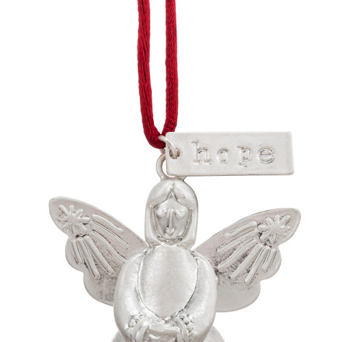 Mini Bell Angel Ornament - Hope slide 