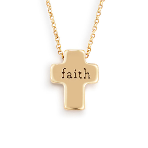 Artful Cross Necklace - Faith slide