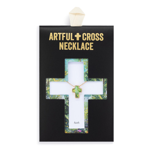Artful Cross Necklace - Faith slide