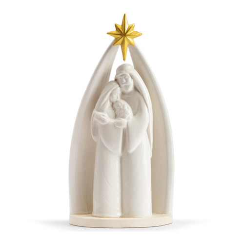 Faithful Finds Ceramic Christmas Holy Family Figurine 10" x 5" slide 