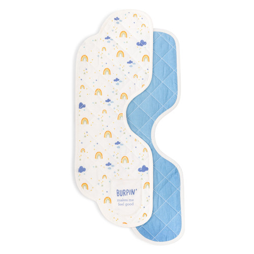 Burp Cloths Set of 2 - Rainbows slide 