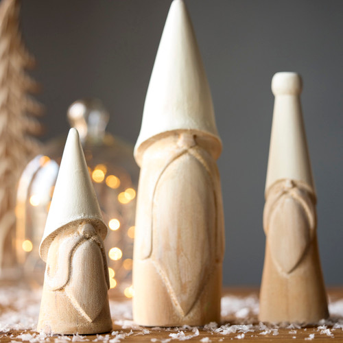 Wood Decorative Gnomes - 3 Assorted slide 