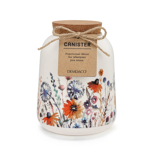 Meadow Flowers Medium Cork Lid Canister slide 