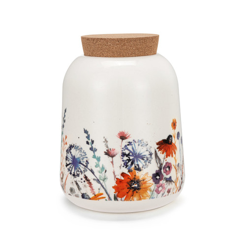 Meadow Flowers Medium Cork Lid Canister slide 
