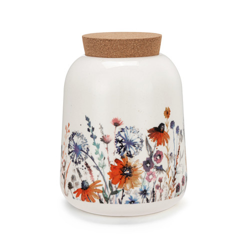 Meadow Flowers Medium Cork Lid Canister slide 