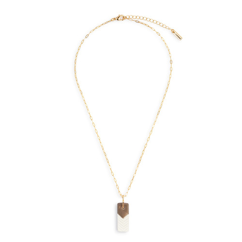 Diffuser Necklace - Taupe slide 