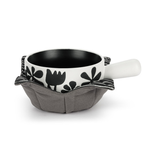 Soup Crock & Bowl Cozy - Bold Floral slide 