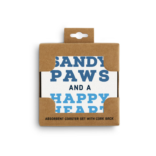 Sandy Paws Coasters - Set of 4 slide 