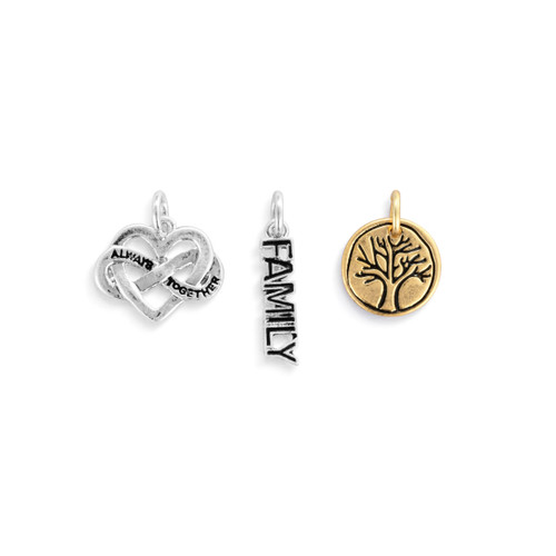 Charms Set of 3 - Family slide 