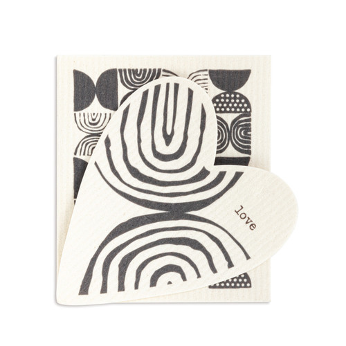Heart BioDishCloths BW Abstract slide 