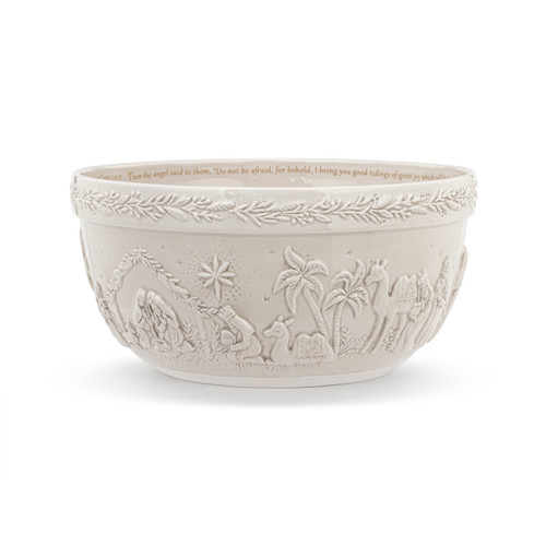 In a Manger Nativity Serving Bowl slide 