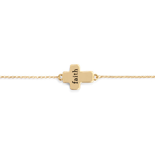 Artful Cross Bracelet - Faith slide 