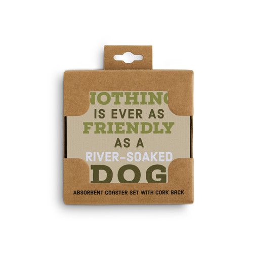 River-Soaked Dog Coasters - Set of 4 slide 