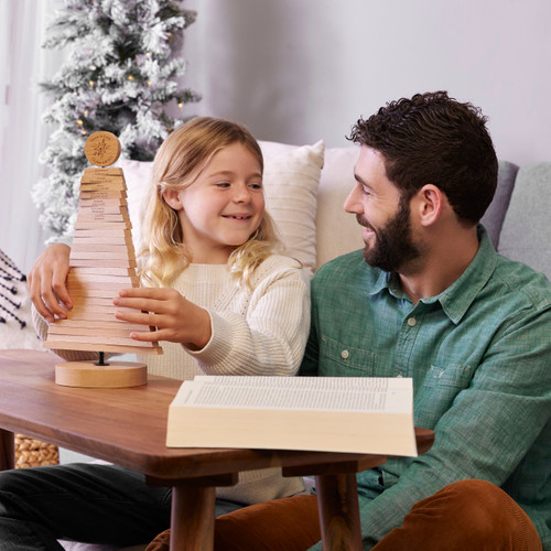 Holiday Traditions Wood Jesse Tree Advent Activity 8" x 13" slide 