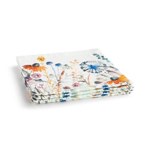 Meadow Flowers Fabric Cocktail Napkin slide 