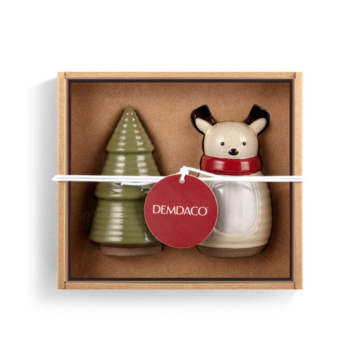 Reindeer and Tree Salt & Pepper Shakers - Set of 2 slide 