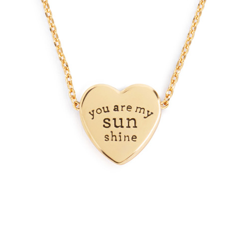 Art Heart Necklace - My Sunshine slide 