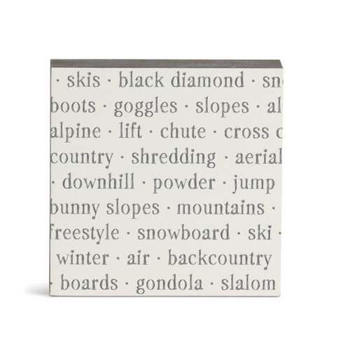 SE Ski Mountain Wall Art - 6"sq. slide 