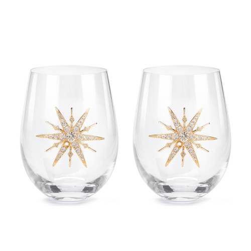 Star of Bethlehem Wine Glasses - Set of 2 slide 