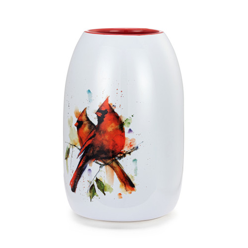 Cardinal Pair Color Vase slide 