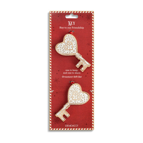 Key One to Keep, One to Share Ornament Set slide 