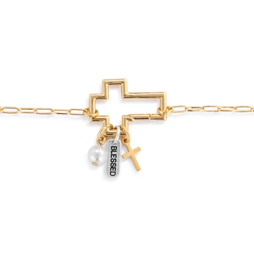 Faith Bracelet Jewelry Set - Gold slide 