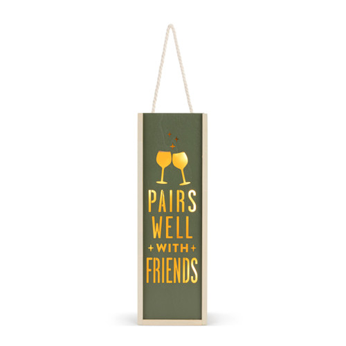 Pairs Well with Friends Lantern slide 