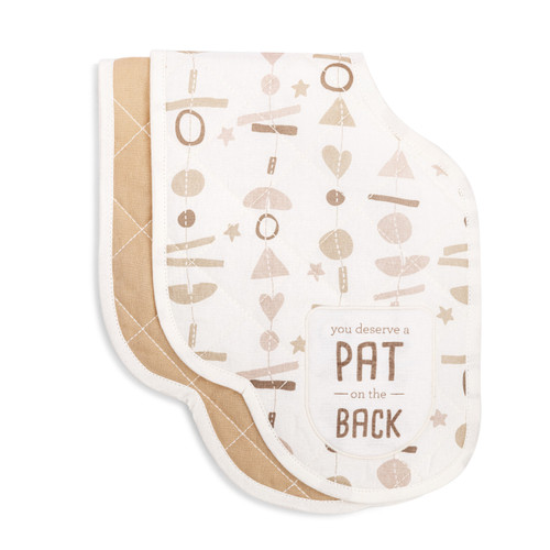 Burp Cloths Set of 2 - Neutral Mobile slide 