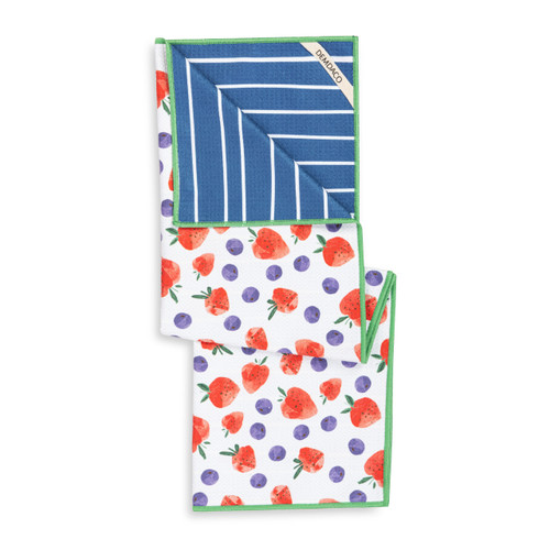 Berries Absorbent Reversible Towel - 18x30in slide 