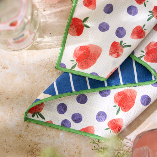 Berries Absorbent Reversible Towel - 18x30in slide 