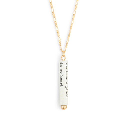 Place in My Heart Quote Necklace slide 