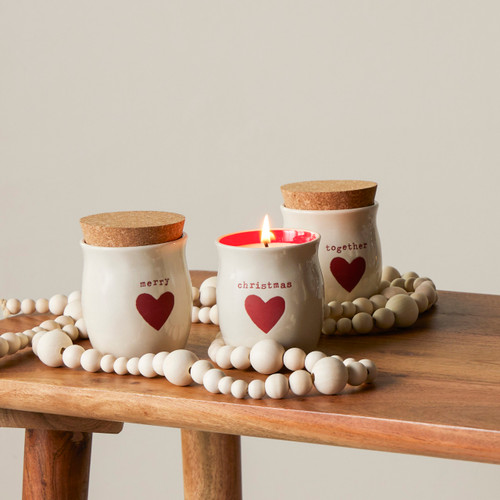 Christmas Heart Small Candle slide 