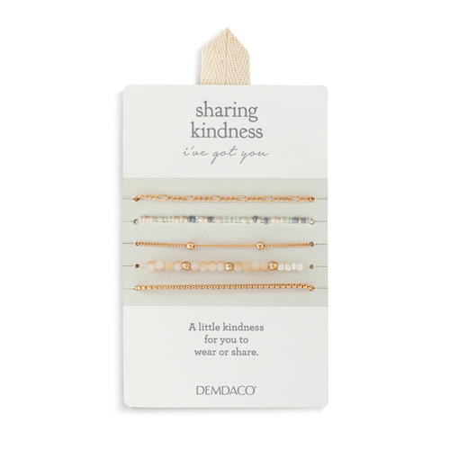 Bracelet Set of 5 - Rose Cloud Gold slide 