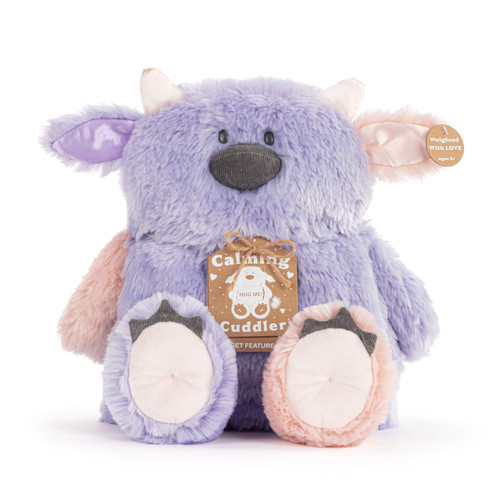 Calming Cuddlers Purple Monster Stuffed Animal 10" slide 