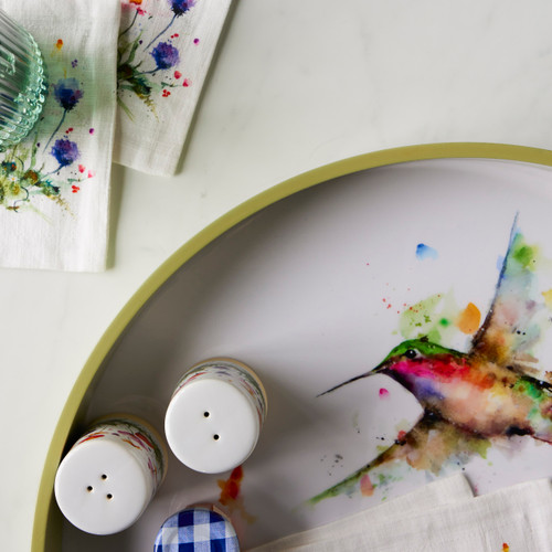 Stopping By Round Serve Tray slide 